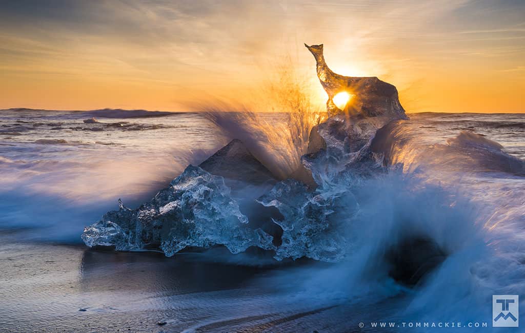 The coast at sunrise landscape photography