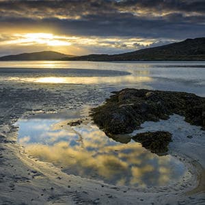 Tide-pool Reflections at Sunset